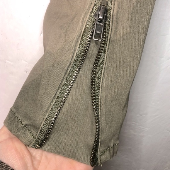 Fashion Nova army green moto jacket size medium - Picture 3 of 5